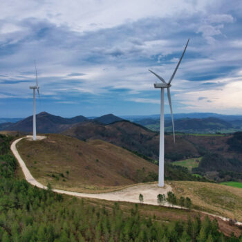 Pena el Cuervo wind enery plant, Illas, Las Regueras and Candamo councils, Asturias, Northern Spain, Europe