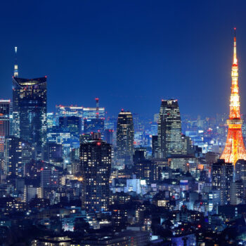 光が溢れる東京の夜景