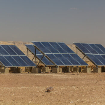 Solar panels in Dakhla oasis, Egypt