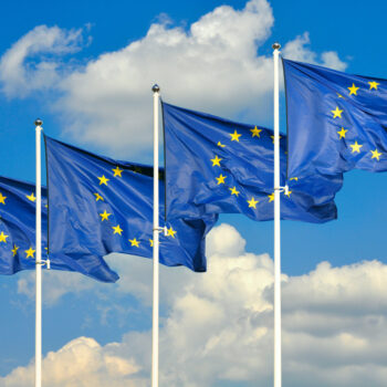 European Union flags